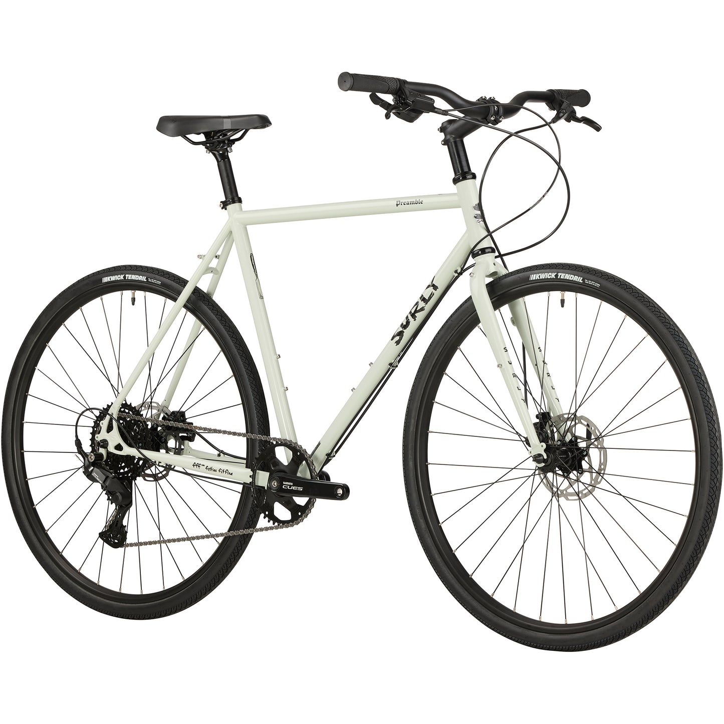 Surly Preamble Flat Bar bike Best Buds Green front three-quarter view