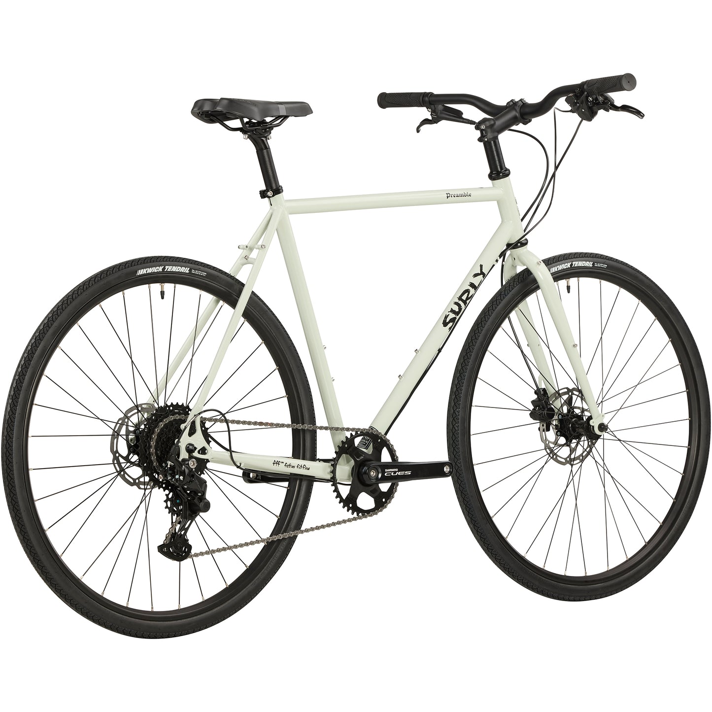 Surly Preamble Flat Bar bike Best Buds Green rear three-quarter view