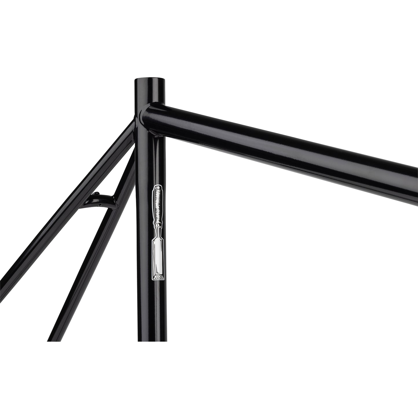 Surly Preamble Frameset Black seat tube area focus