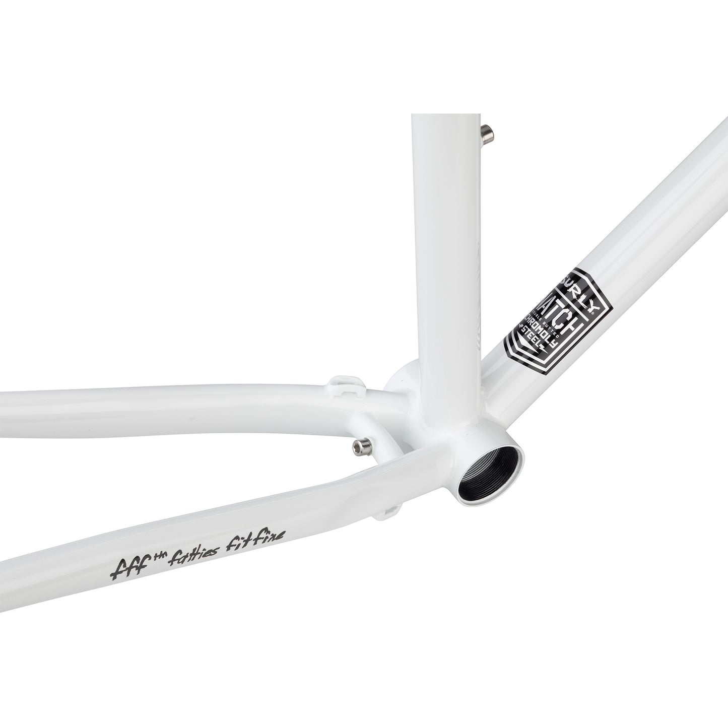 Surly Preamble Frameset Thorfrost White bottom bracket area focus