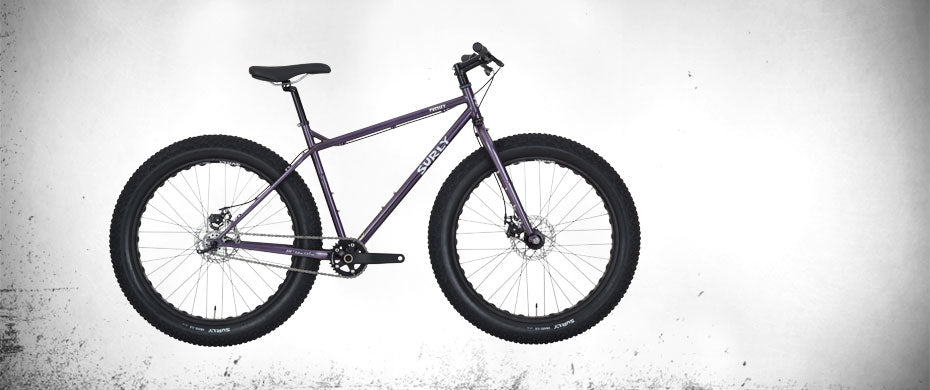 Surly Pugsley fat bike Grape Soda color side view