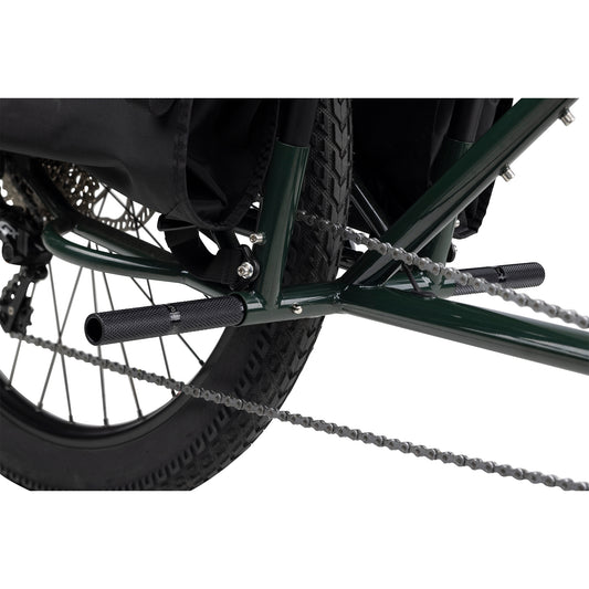 Surly Round Pegs installed on Big Easy close-up, front view