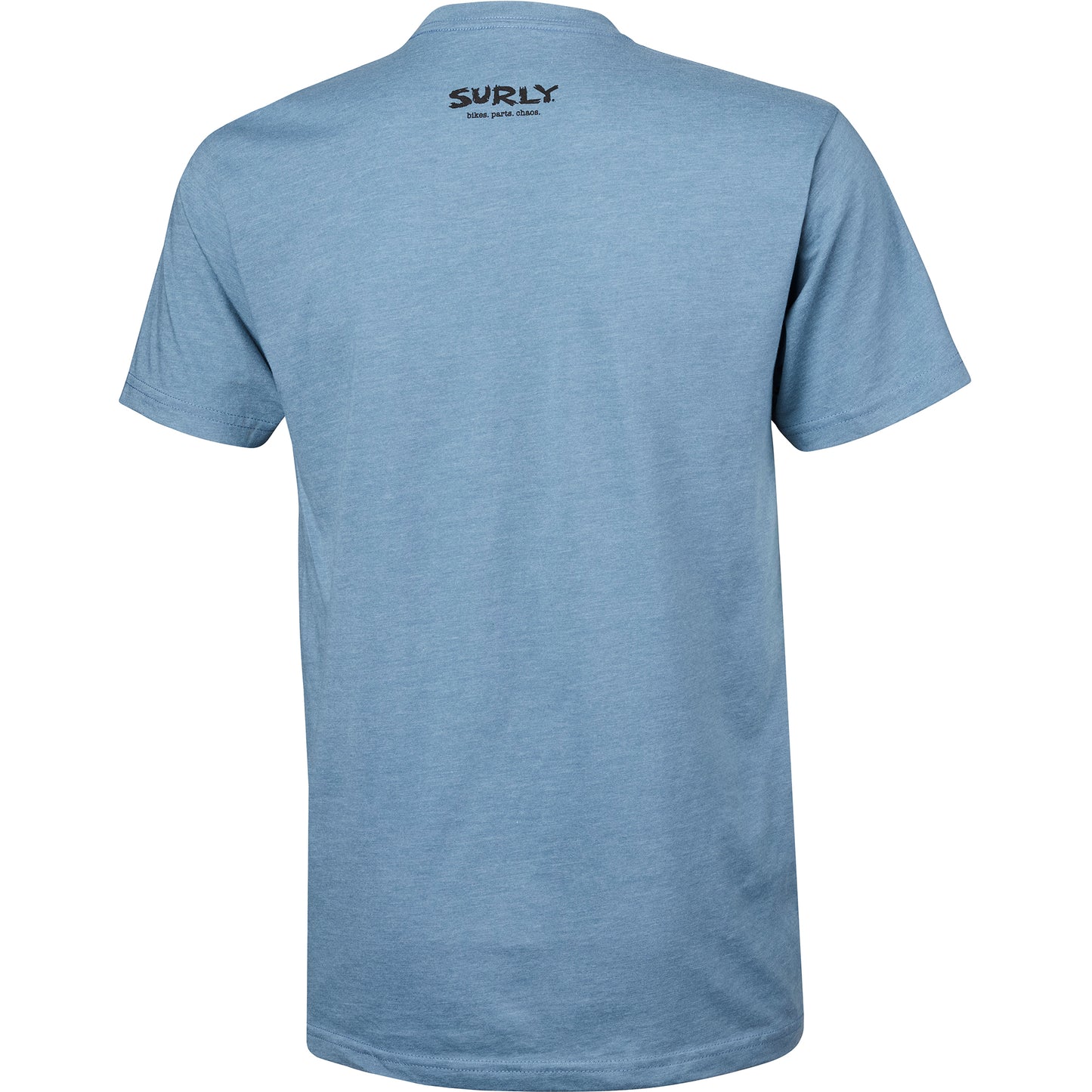 Surly Skullet T-Shirt blue, back with Surly logo below neck