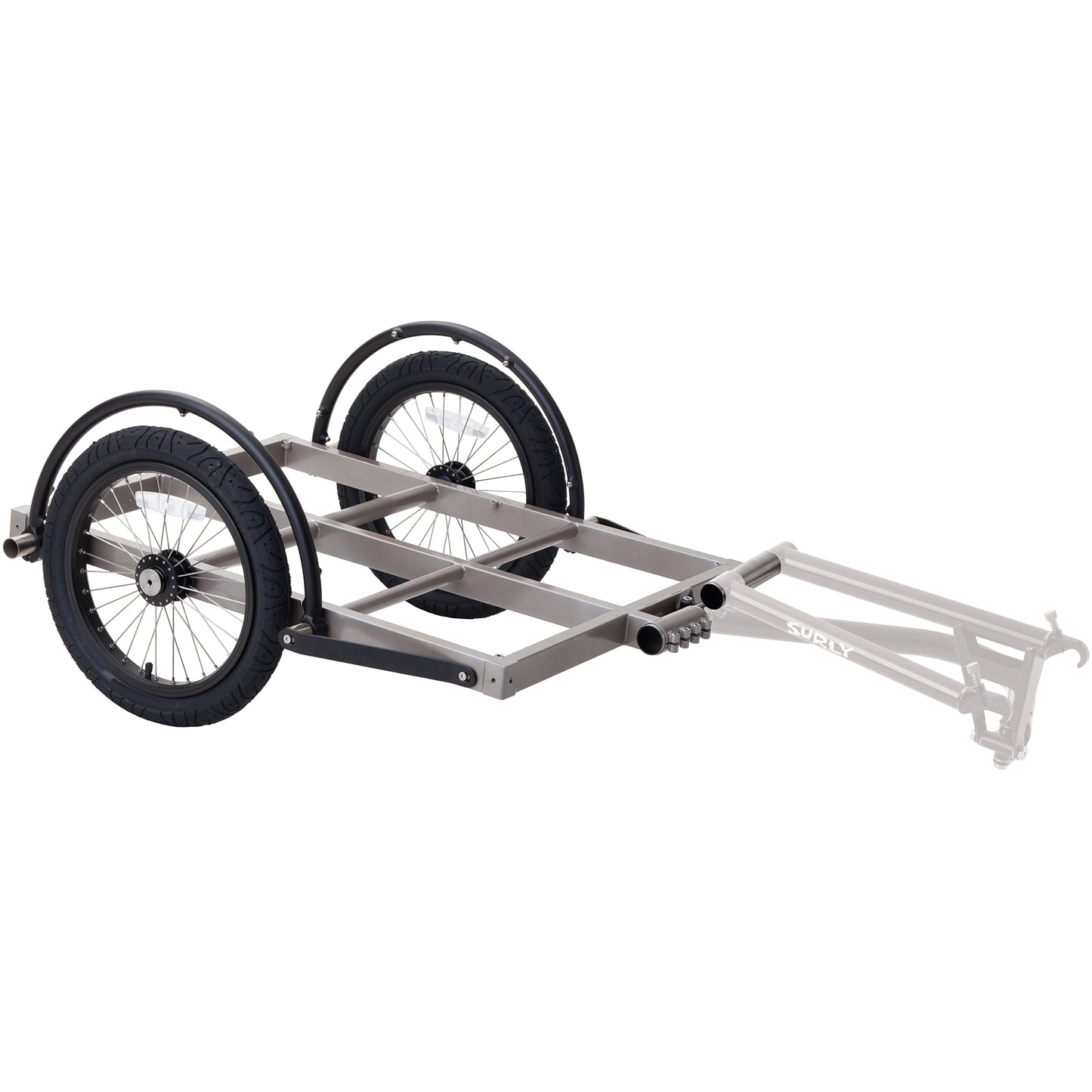 Surly Ted Trailer front three-quarter view with hitch grayed out