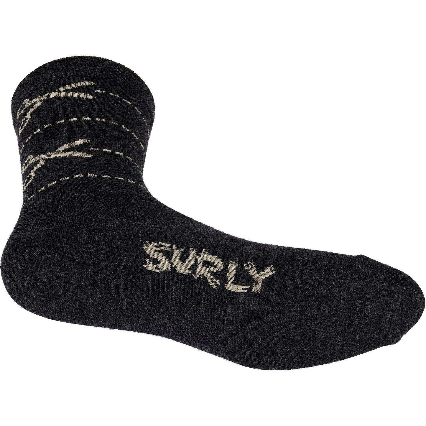 Surly Measure Twice Sock - black, bottom view