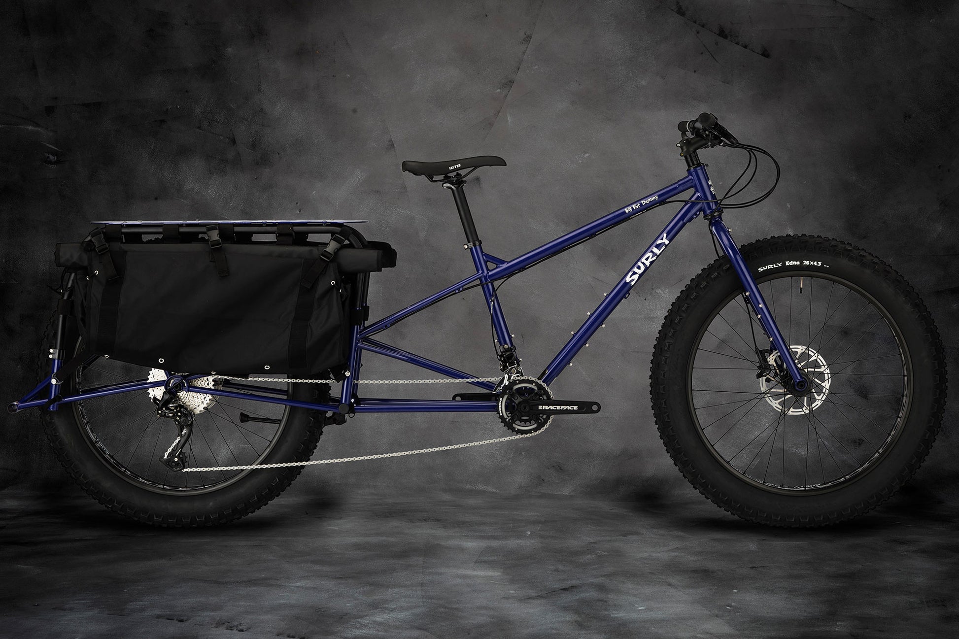 Surly Big Fat Dummy bike purple color side view