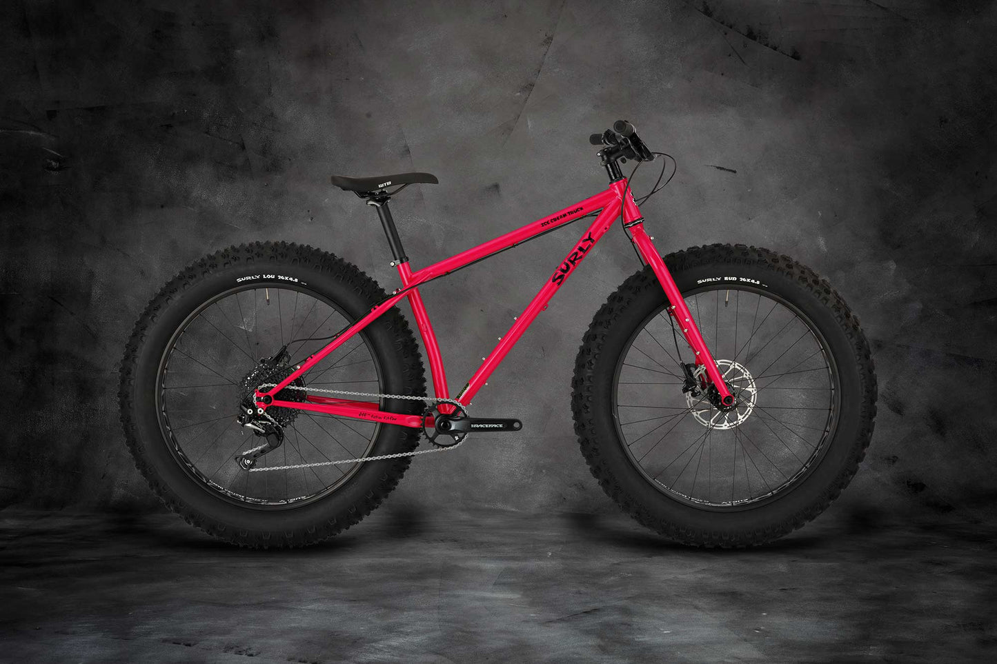 Surly Ice Cream Truck fat bike Prickly Pear color side view