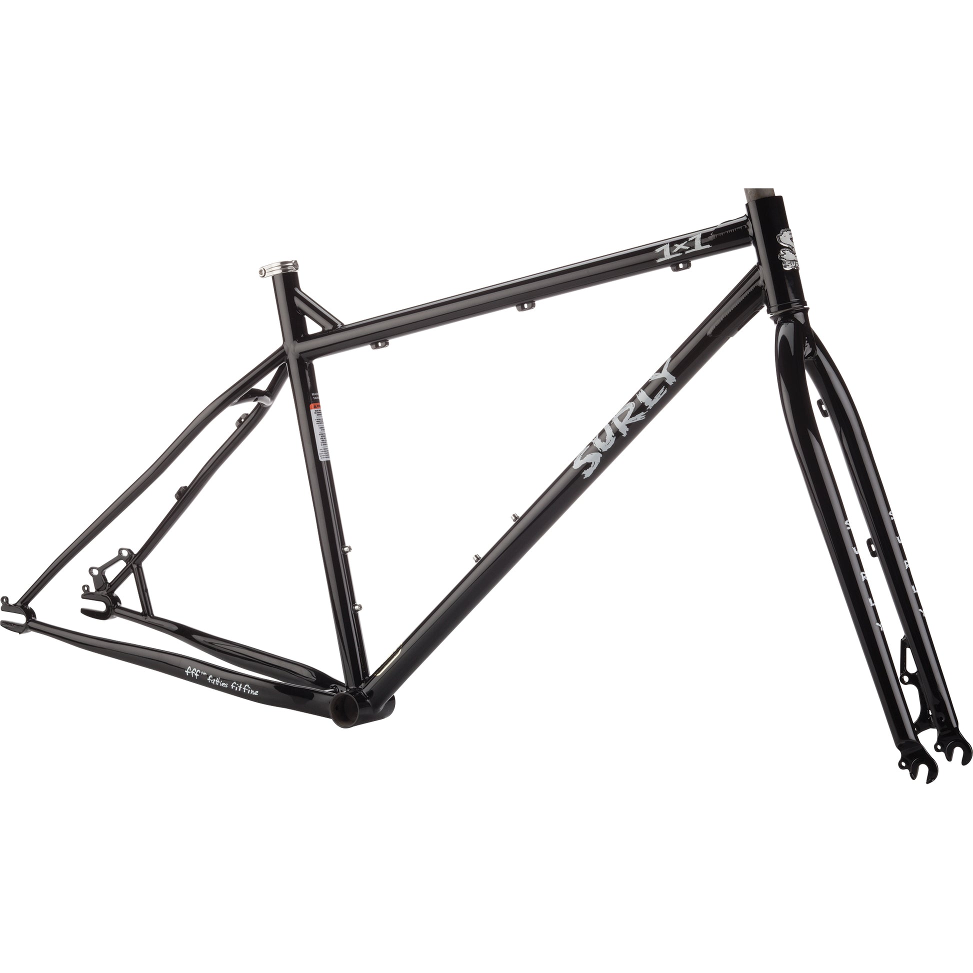 Surly 1x1 frame black color side view