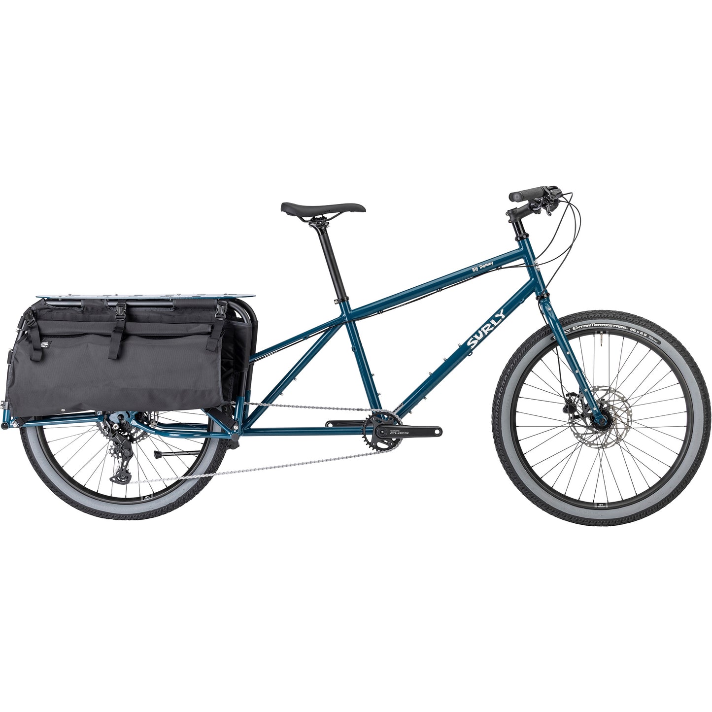 Surly Big Dummy cargo bike Twilight Zone color side view on white background