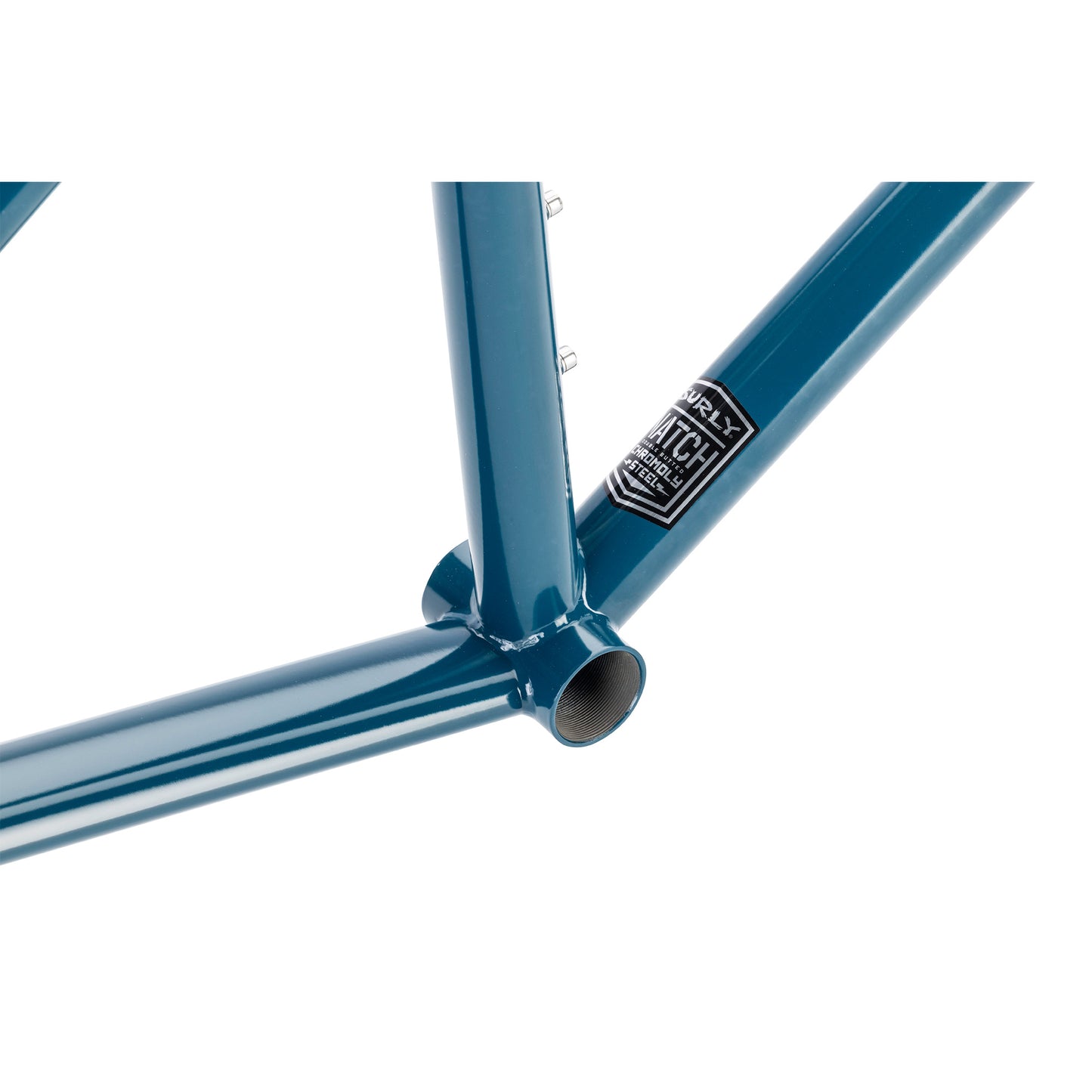 Surly Big Dummy cargo frameset bottom bracket area focus on white background