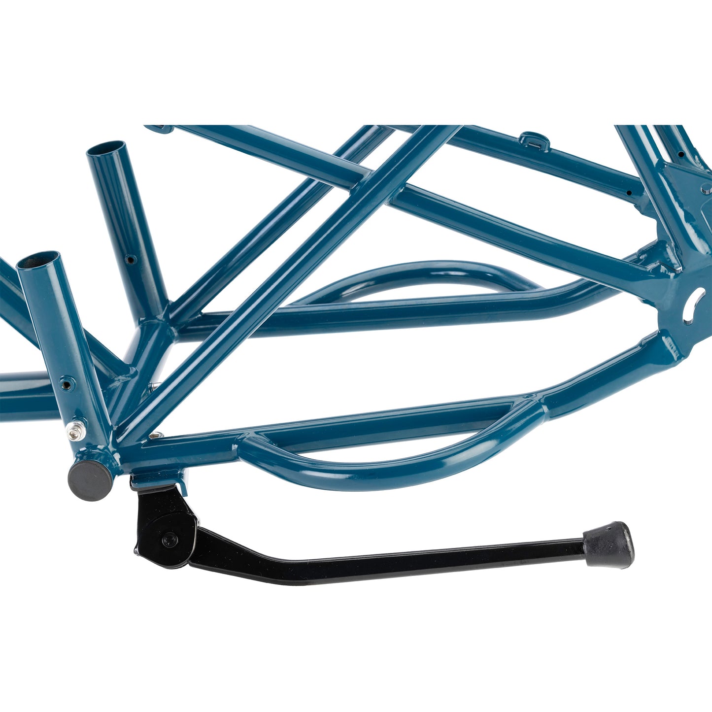 Surly Big Dummy cargo frameset kickstand area focus on white background