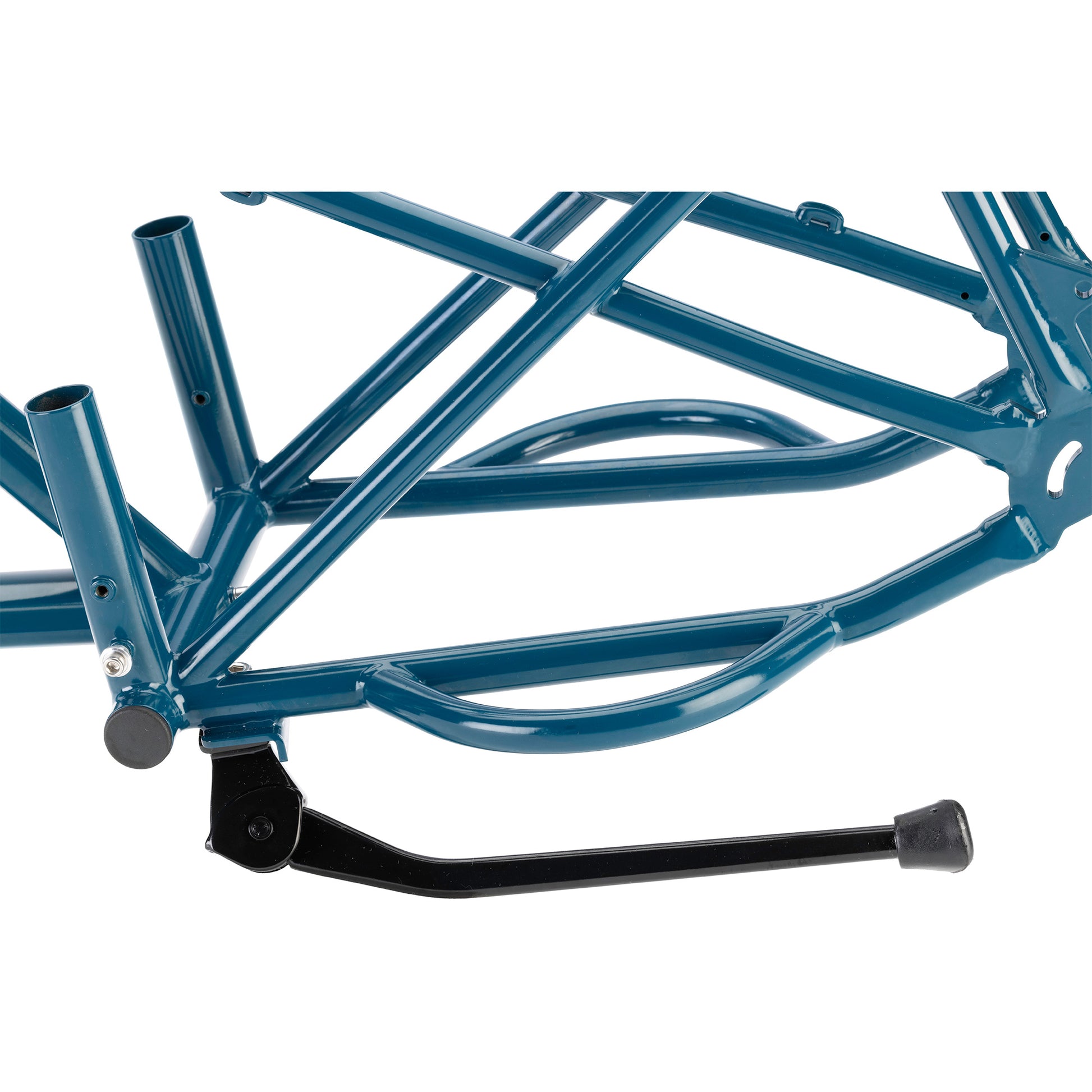 Surly Big Dummy cargo frameset kickstand area focus on white background