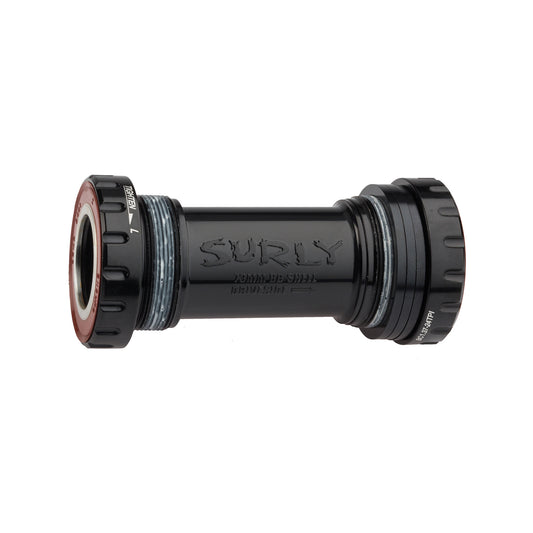 Surly bicycle bottom bracket 73mm width on white background
