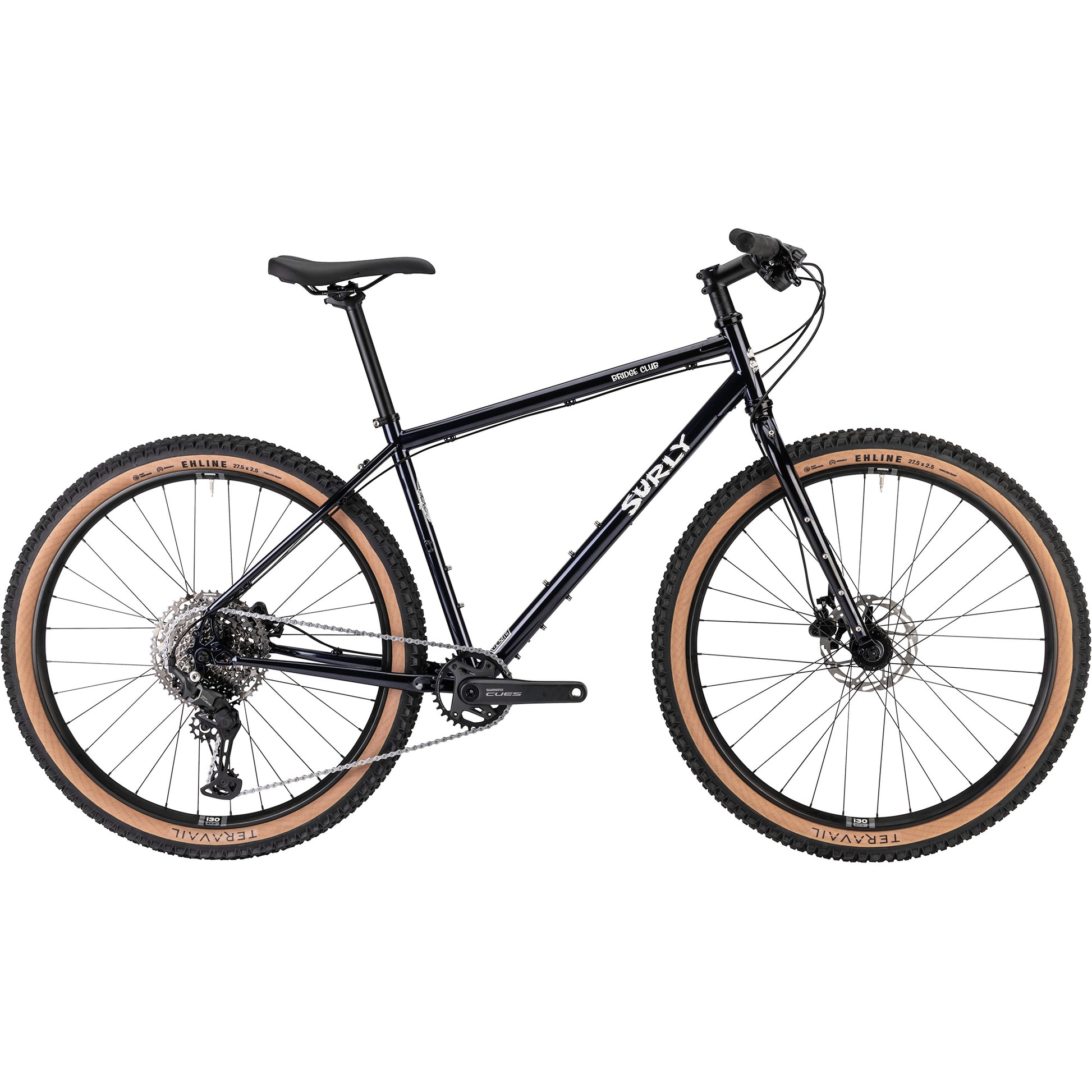 Surly Bridge Club bike in Squid Ink color side view on white background