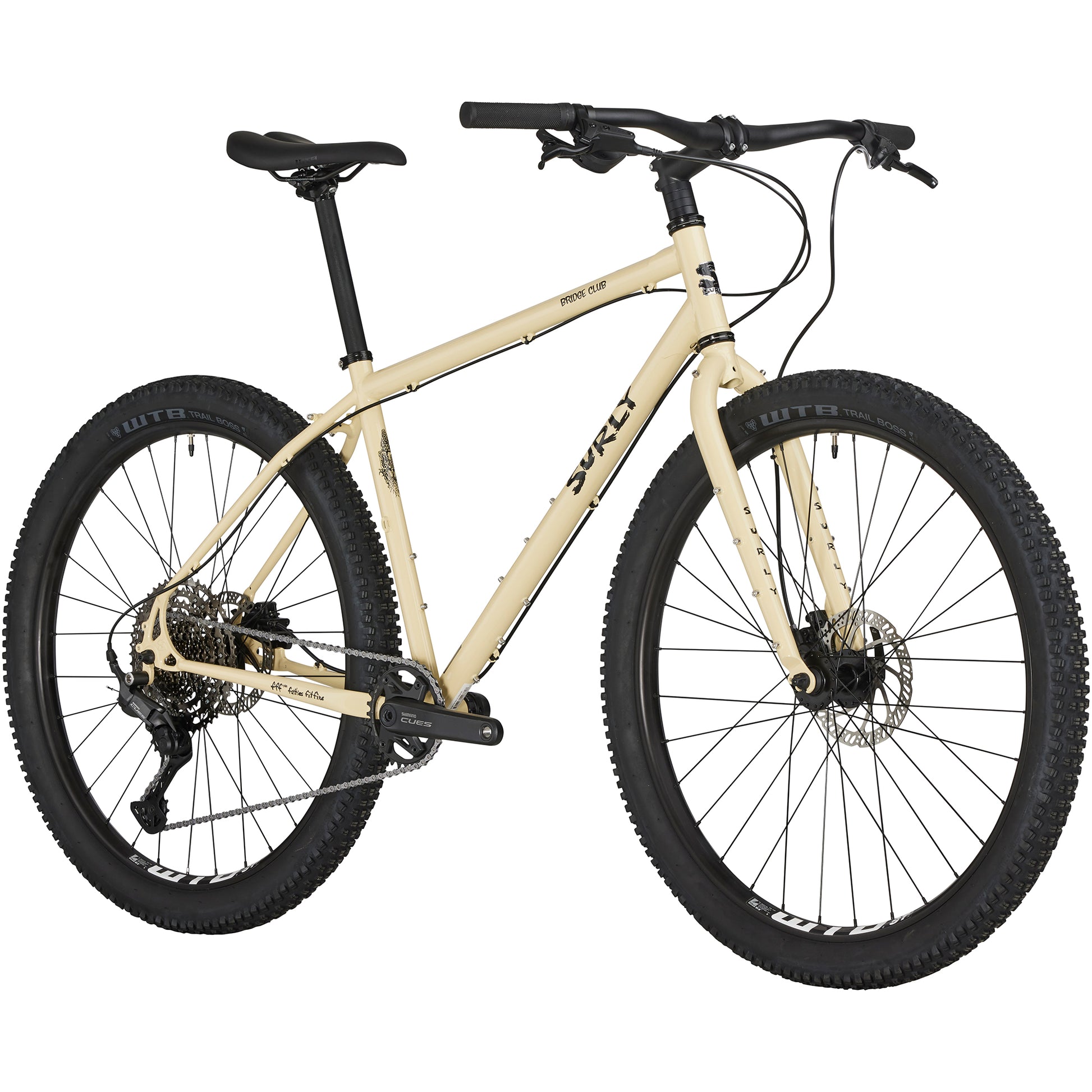 Surly Bridge Club Whipped Butter bike front three-quarter view