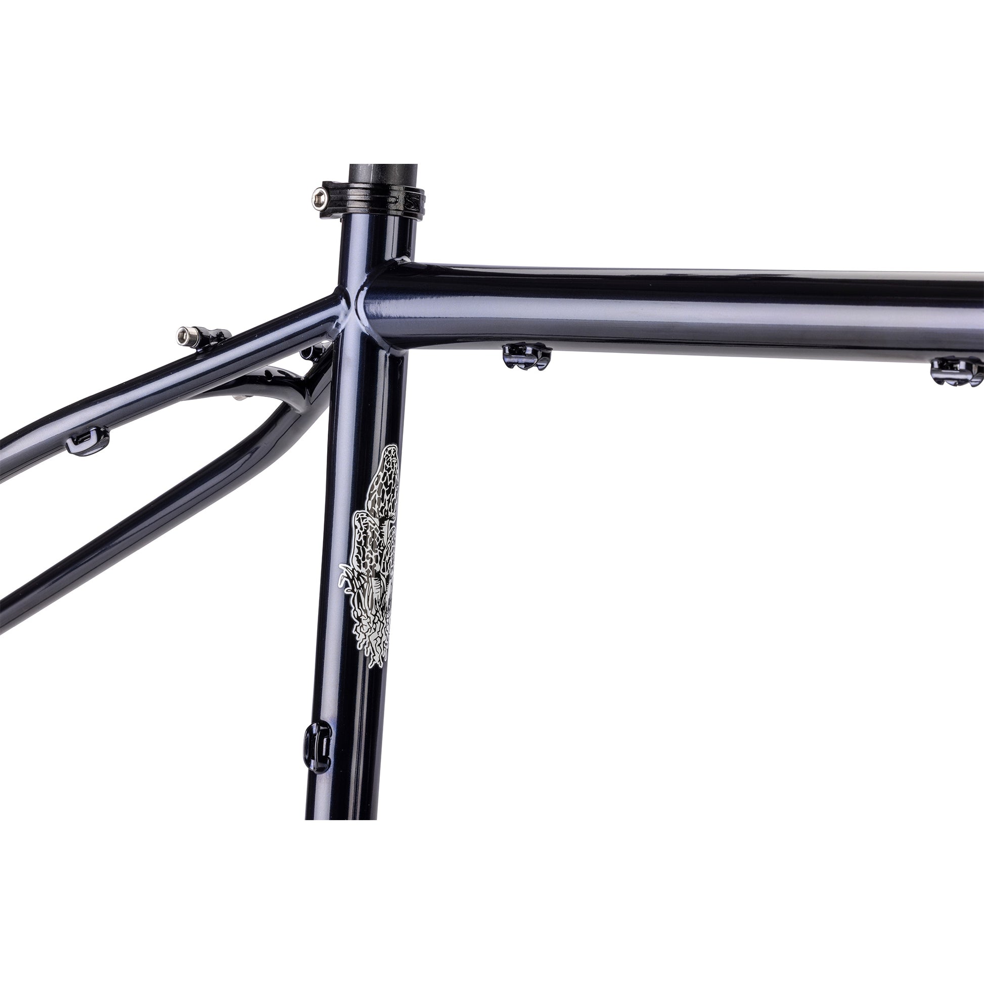 Surly Bridge Club frameset seat tube area focus on white background