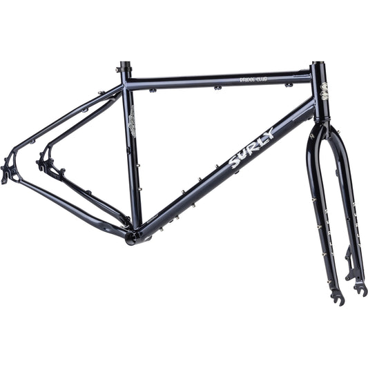 Surly Bridge Club frameset in Squid Ink color side view on white background