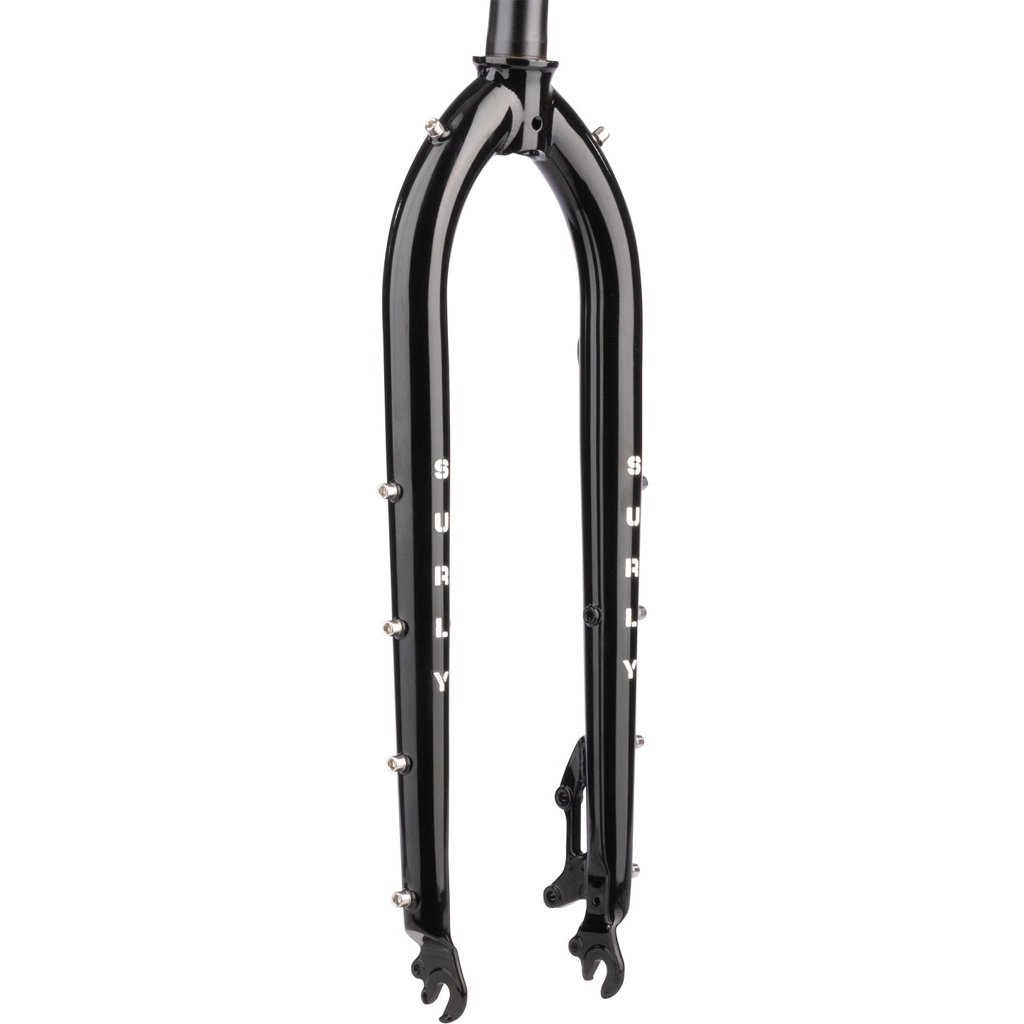 Surly Cocktail Fork black 445mm axle to crown shown on white background