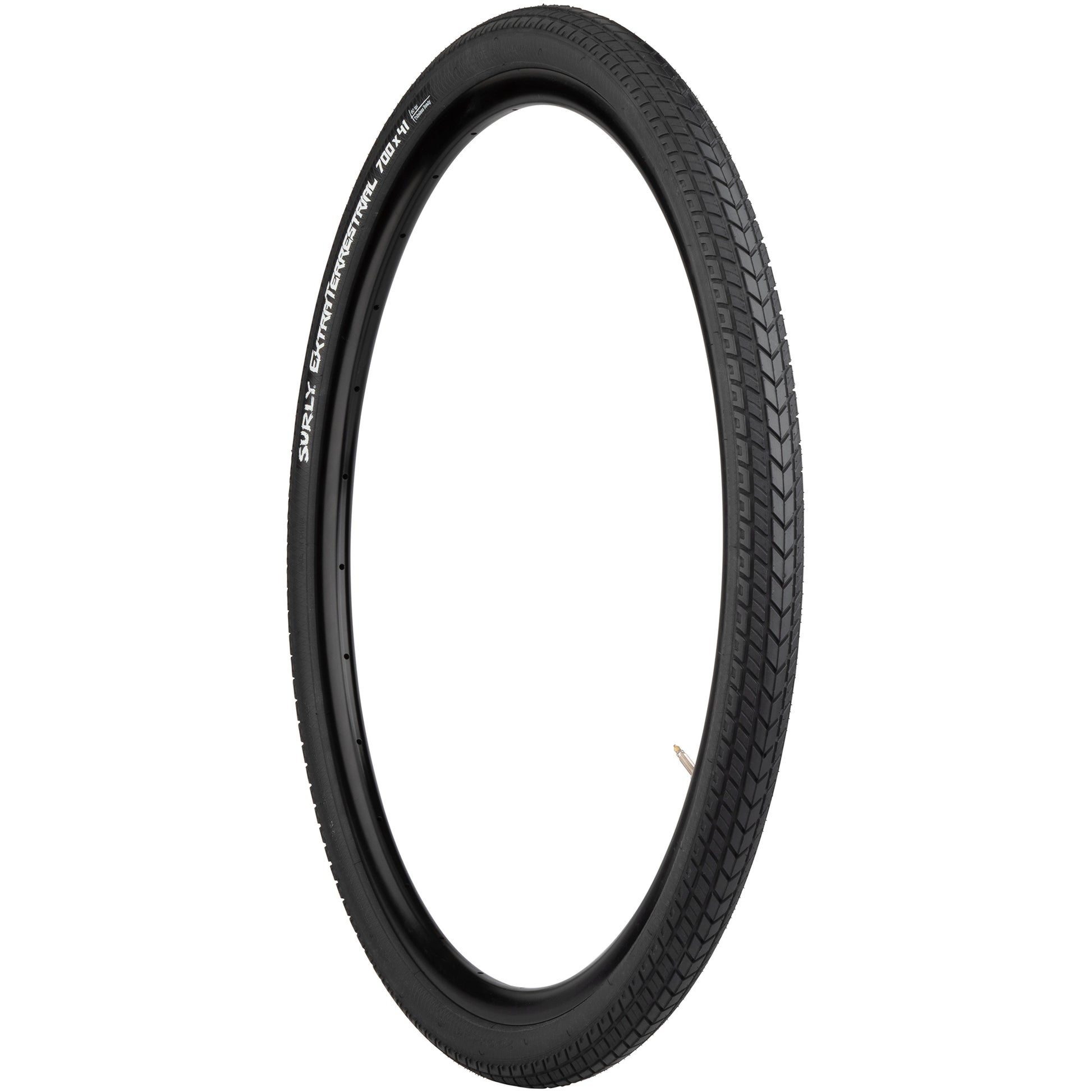 Surly ExtraTerrestrial Tire 700 x 41 black wall three-quarter view