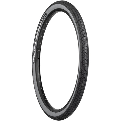 Surly ExtraTerrestrial Tire gray wall three-quarter view showing tread and sideall