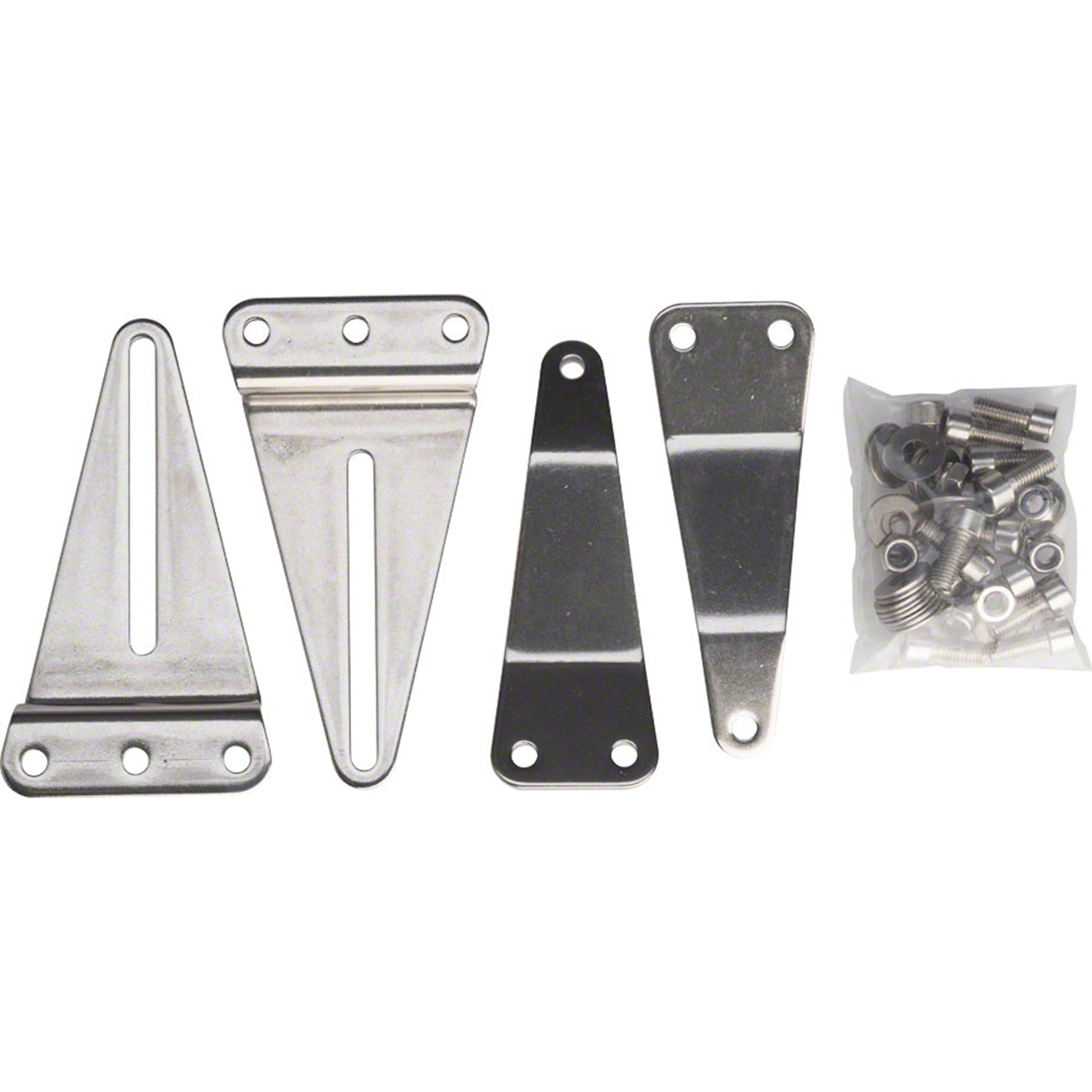 Surly Front Rack Plate Kit #1 Pavement Bikes all kit parts displayed
