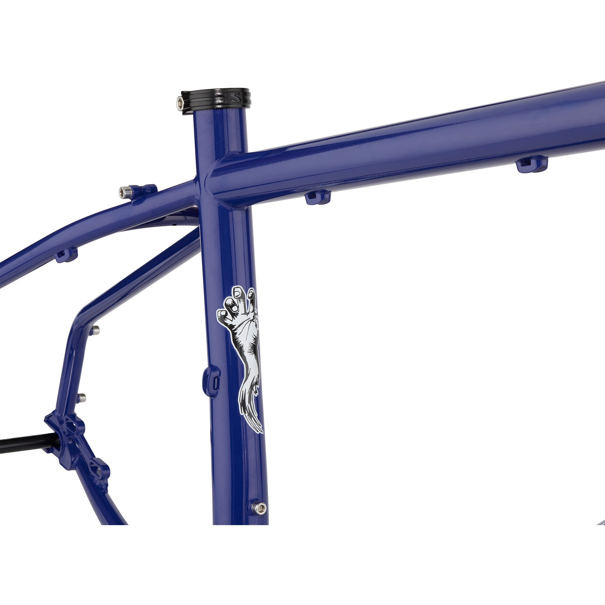 Surly Grappler Frameset Subterranean Homesick Blue seat tube area focus