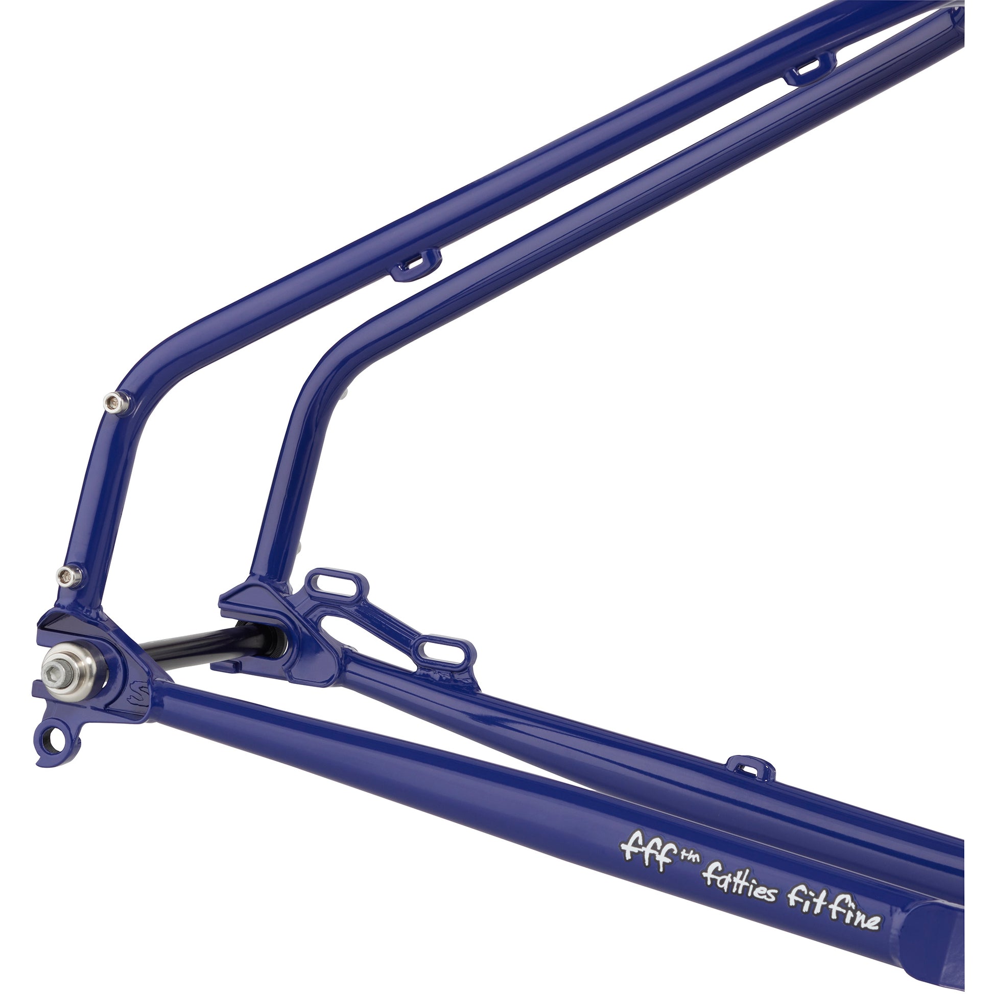 Surly Grappler Frameset Subterranean Homesick Blue rear dropout area focus