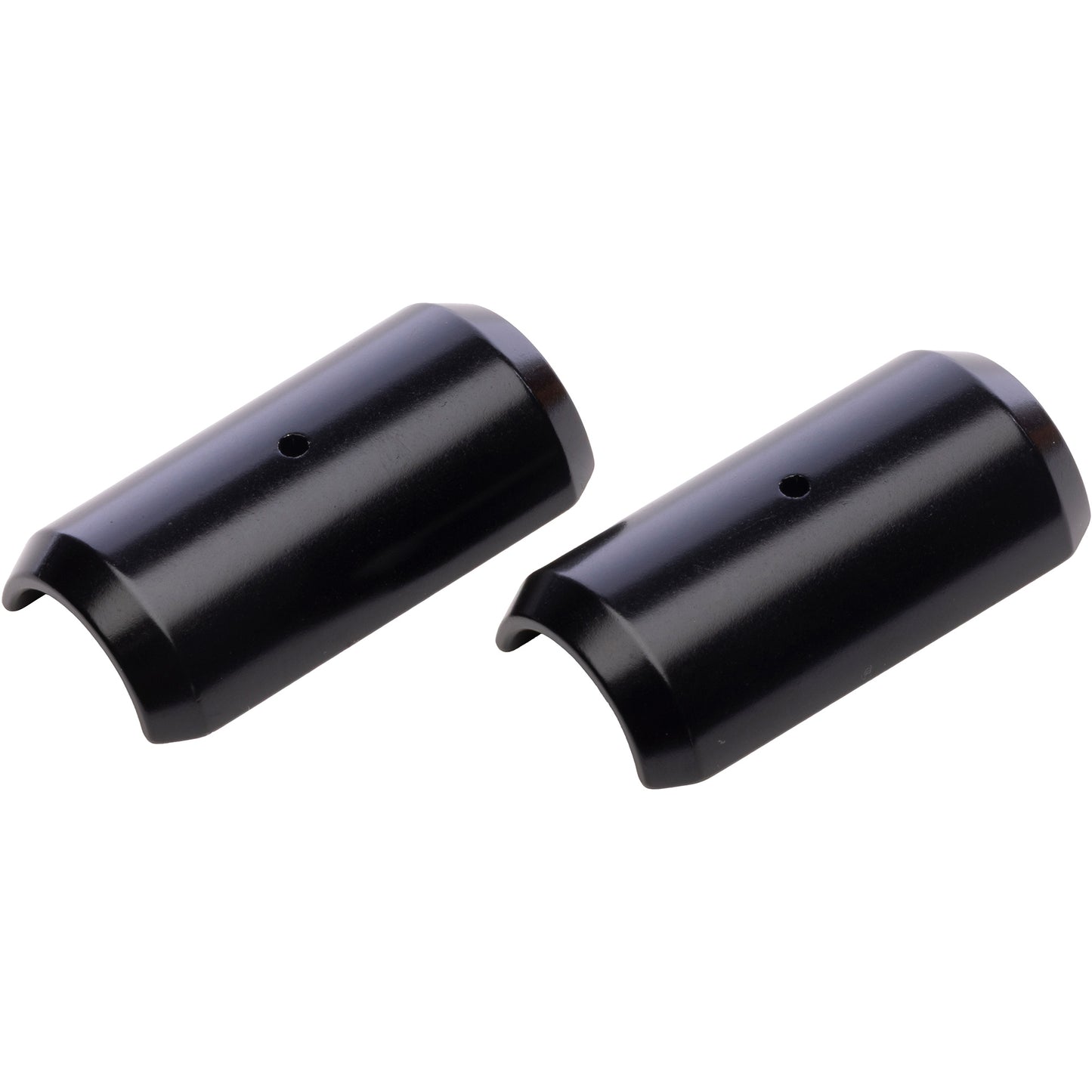 Handlebar Clamp Shims black color outside view on a white background