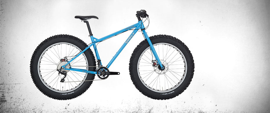 Surly Ice Cream Truck fat bike Jack Frost Blue color side view