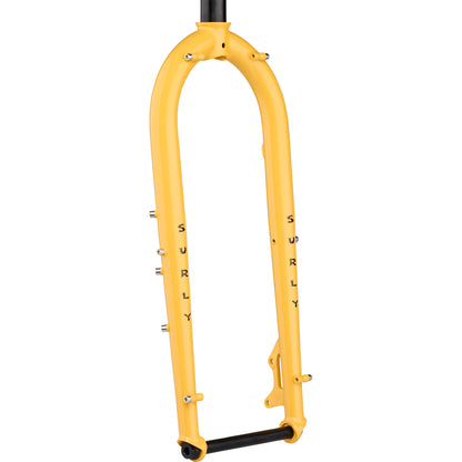 Surly Ice Cream Truck Fork Warm Cheese color front three-quarter view