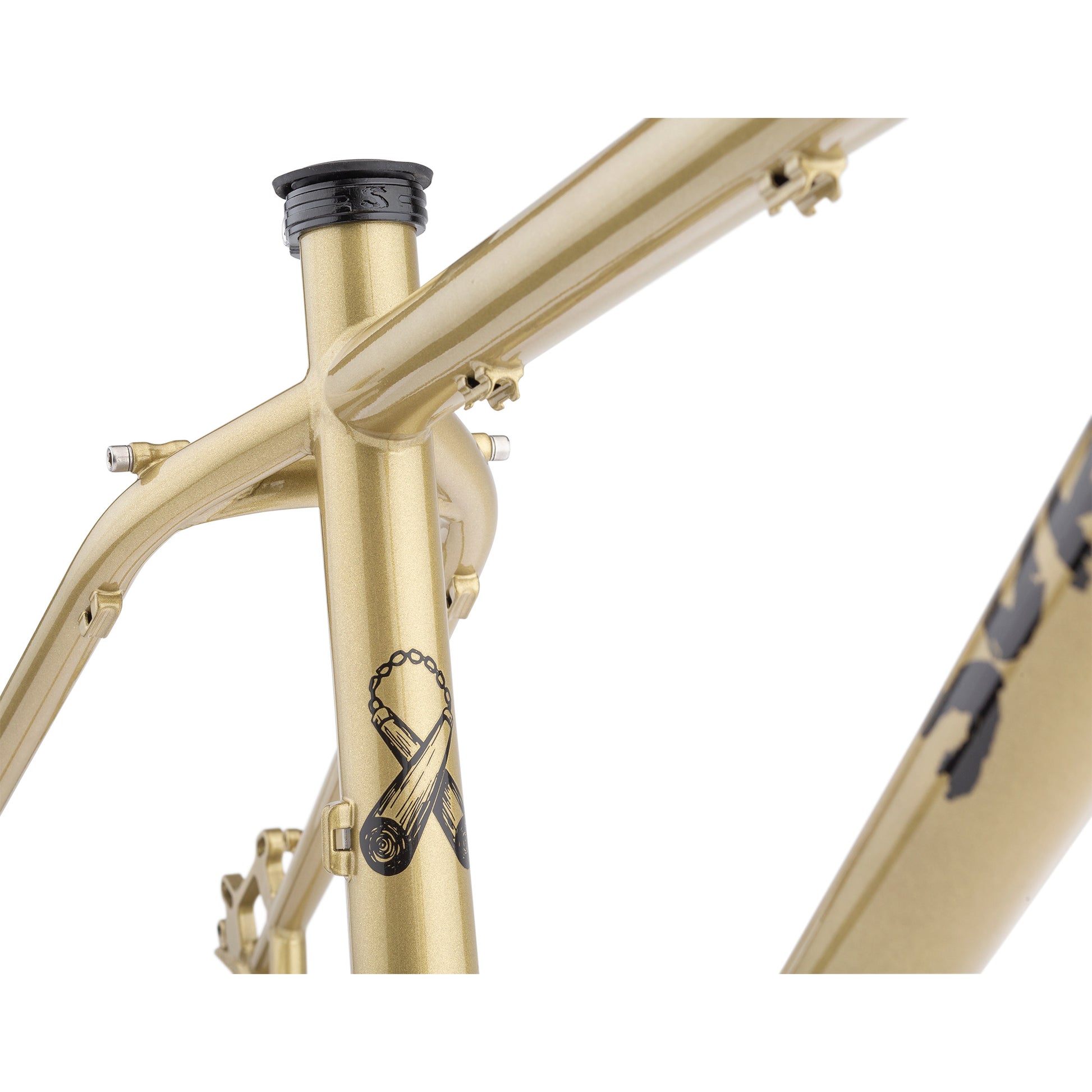 Surly Karate Monkey Frameset Fool's Gold seat tube area focus