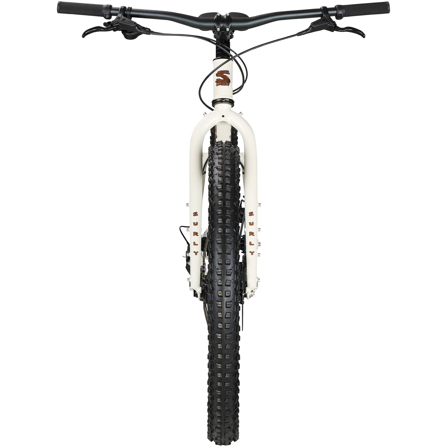 Surly Karate Monkey Bike Snow Mold White front view