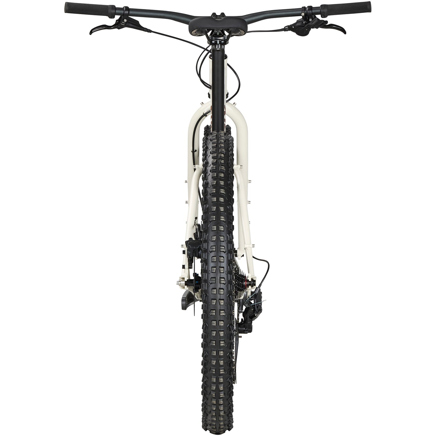 Surly Karate Monkey Bike Snow Mold White rear view