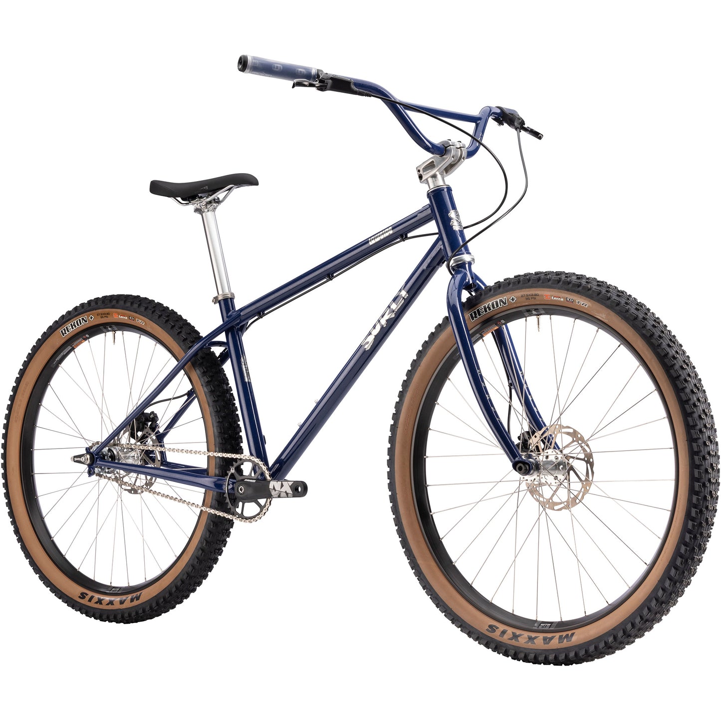 Surly Lowside Bike in Blue Monday color front three-quarter view on white background