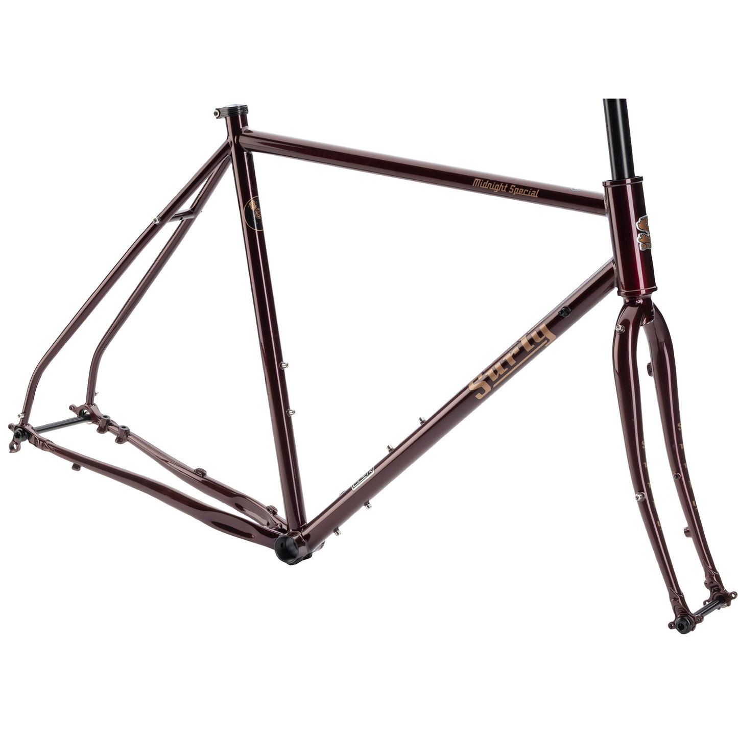 Surly Midnight Special frameset in Black Cherry Fizz color side view on a white background