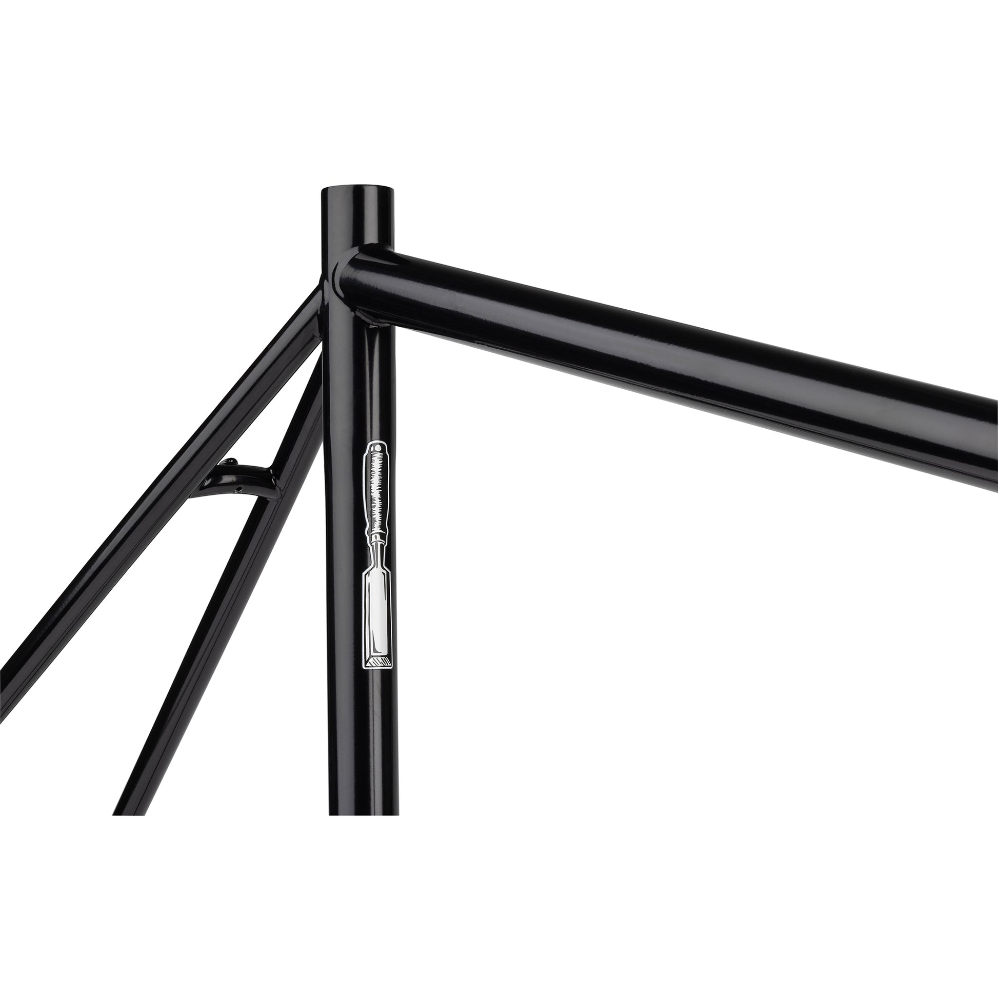 Surly Preamble Frameset Black seat tube area focus