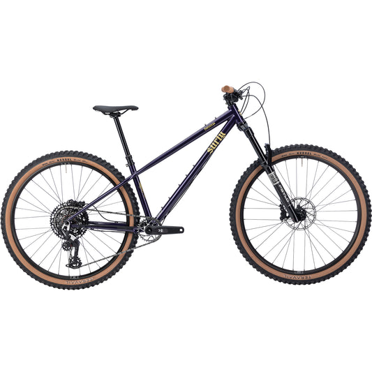 Surly Sorceress Eagle 90 Bike in purple color side view on white background