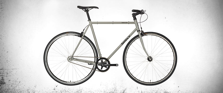 Surly Steamroller bike in Ministry Gray color