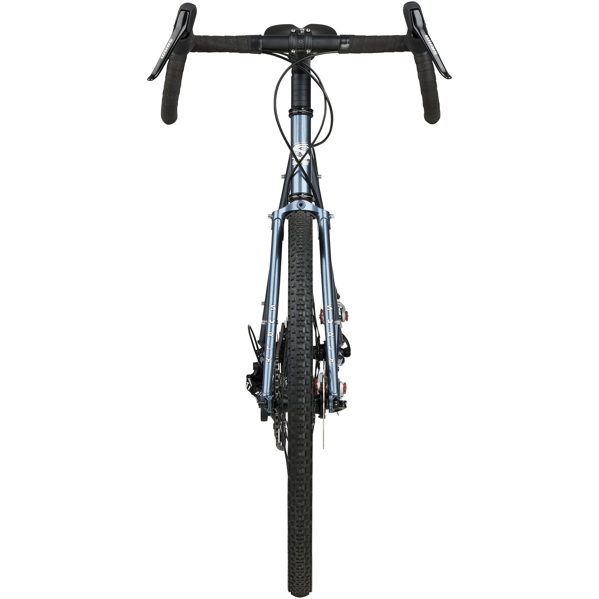 Surly Straggler 650b bike Cold Steel Blue front view