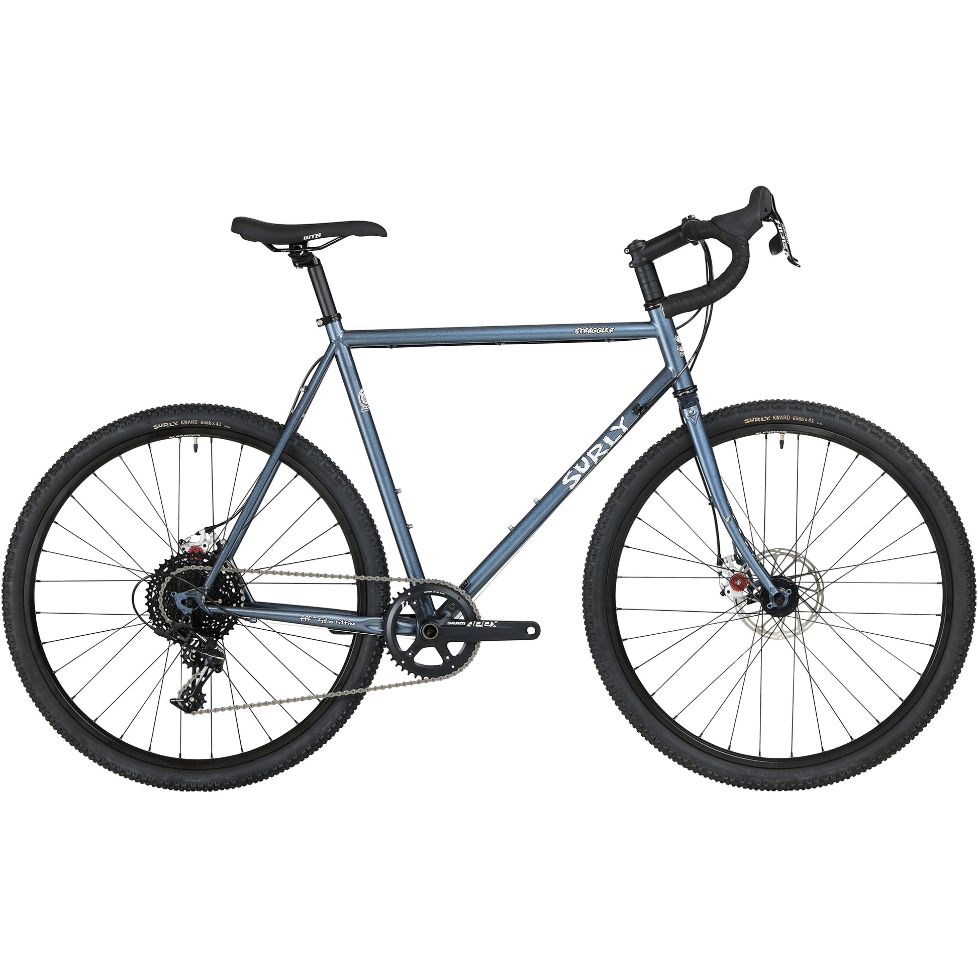 Surly Straggler 650b bike Cold Steel Blue side view