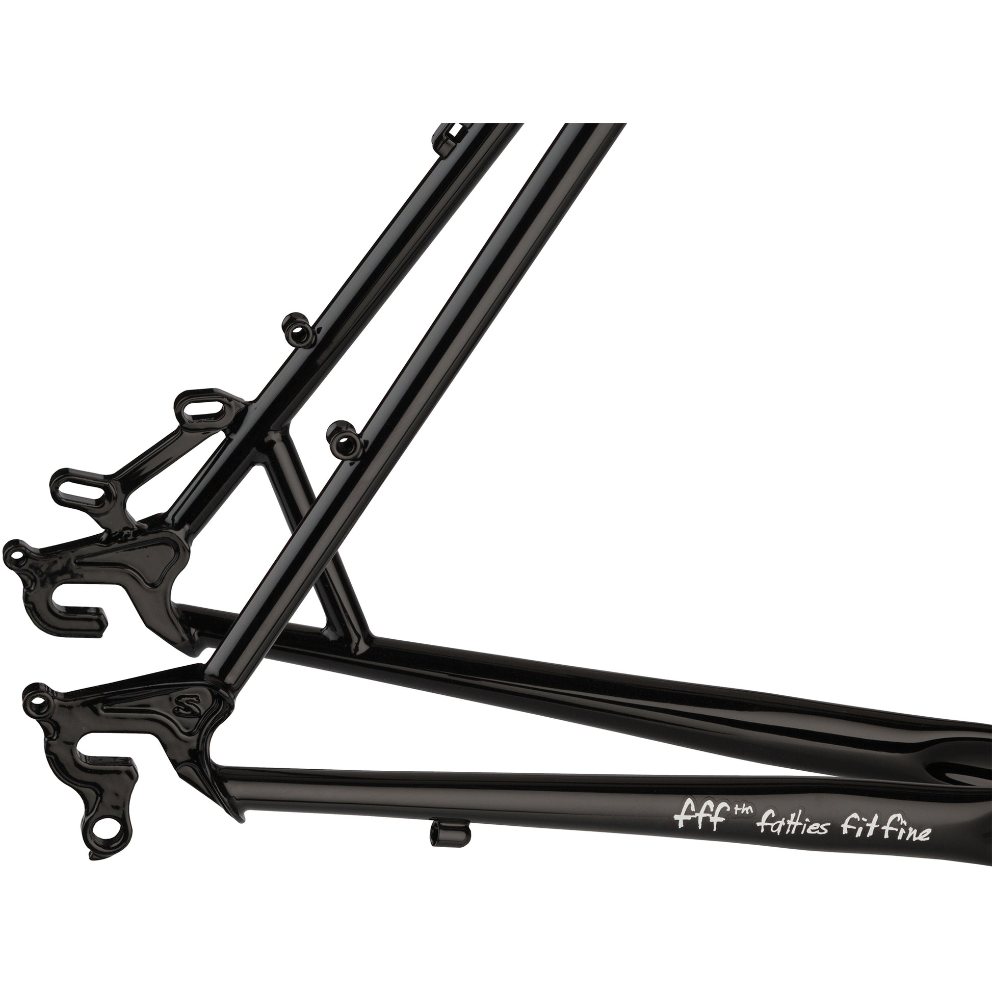 Surly Straggler 650 frameset Black rear dropout area focus
