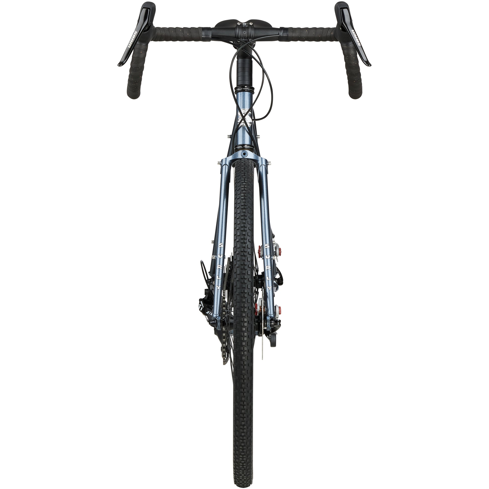 Surly Straggler 700c bike Cold Steel Blue front view