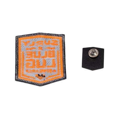 Reverse side of patch and pin