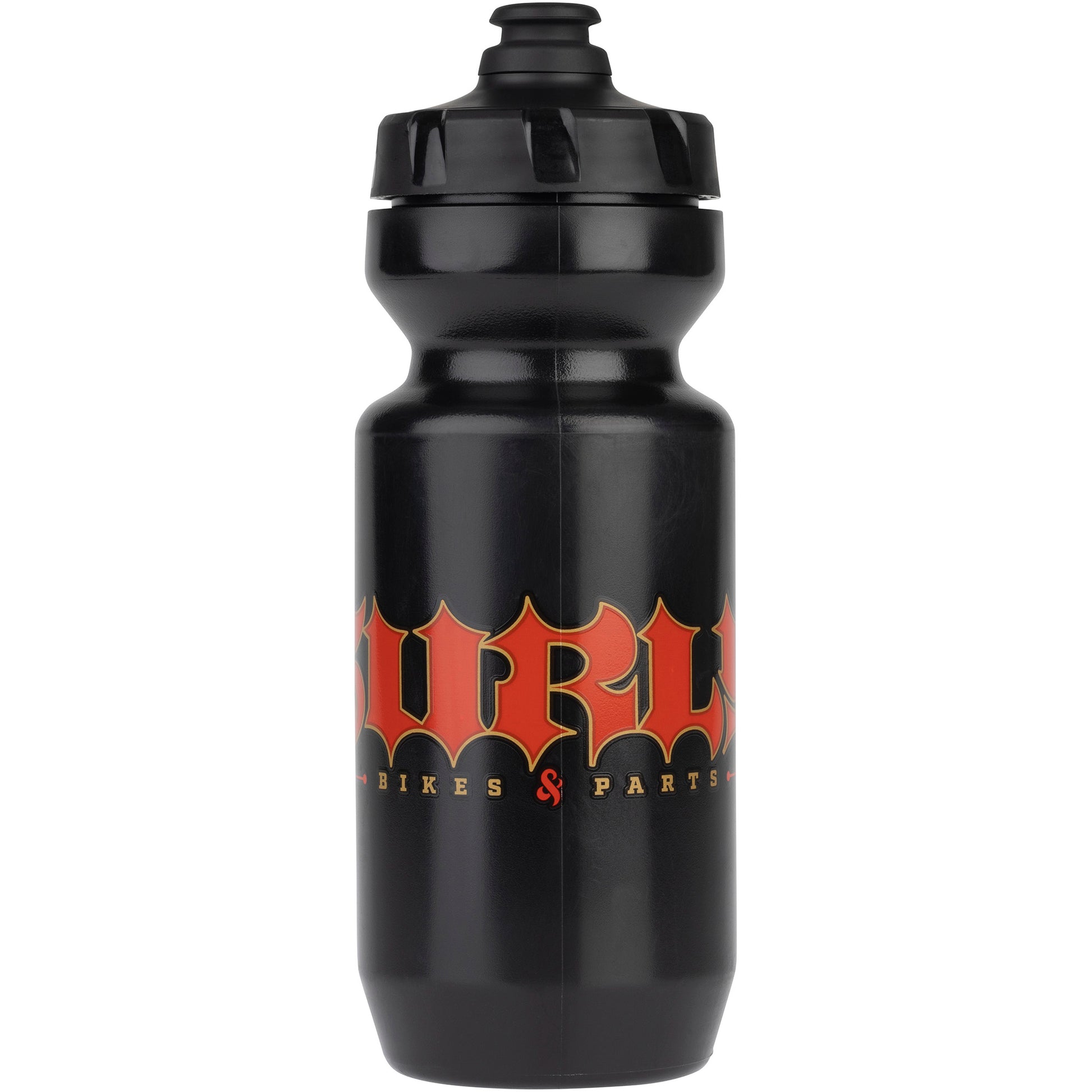 Surly Born to Lose Water Bottle - 22oz, Black and Red - Front view