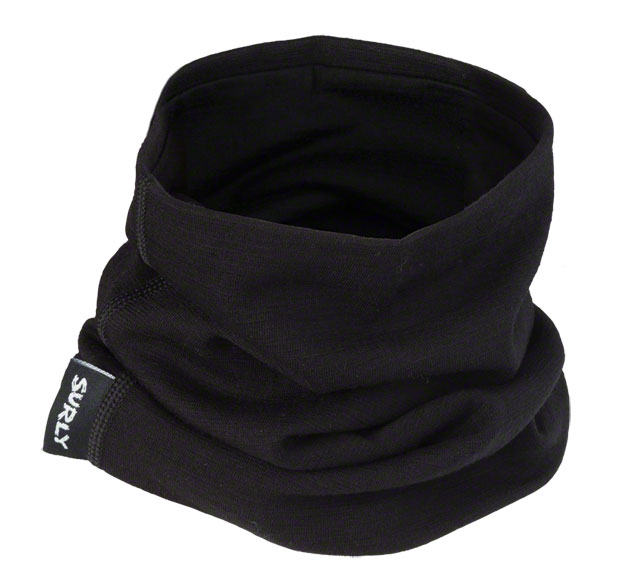 Surly Neck Gaiter - Black - Front view, against a white background