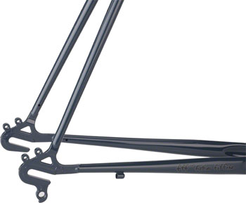 Surly Cross Check bike frame - forward facing, semi-horizontal dropout detail - right side cropped view