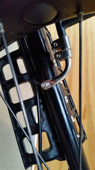 Surly 24-Pack rack - inside fork mount detail