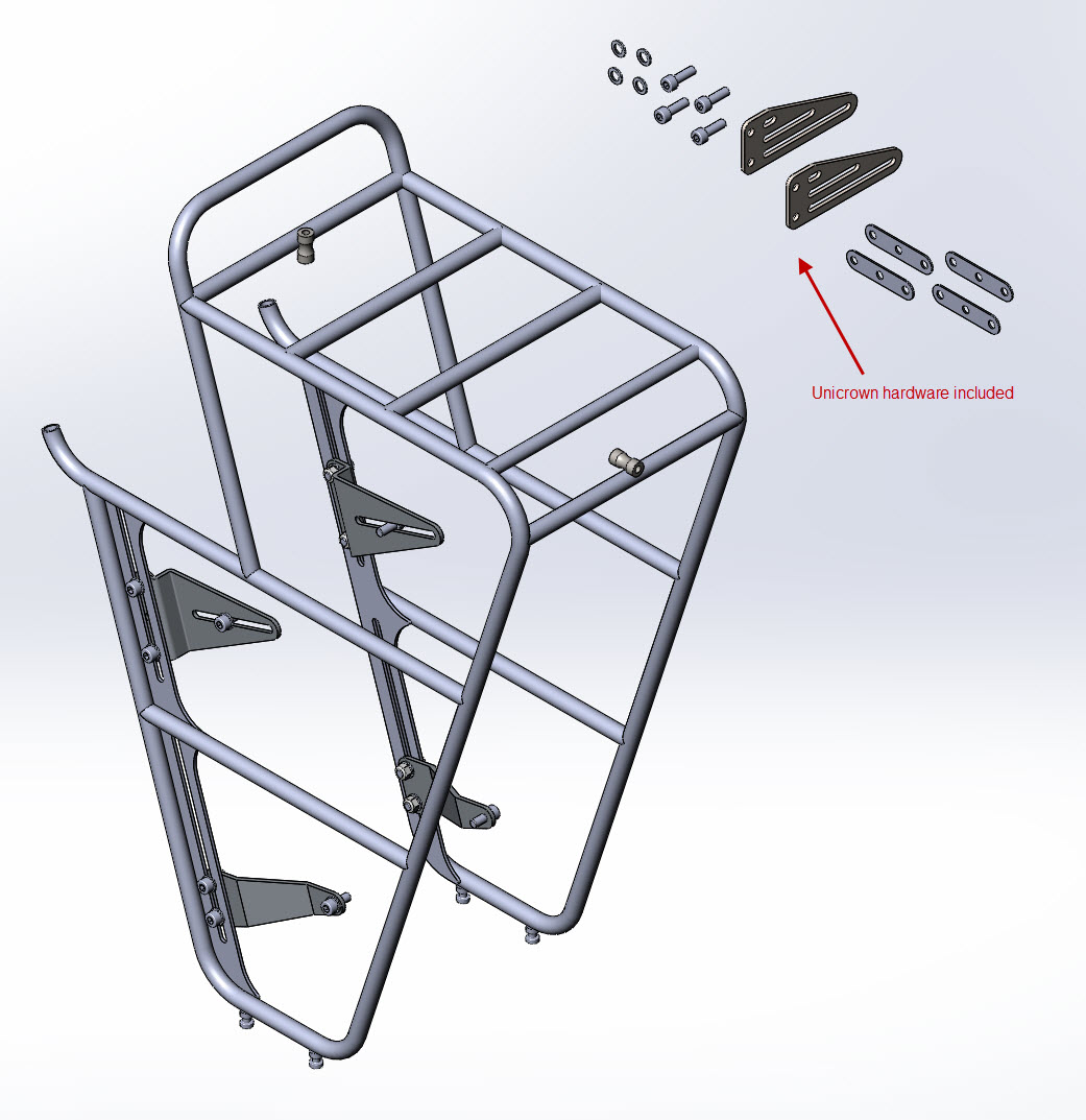 bike rack mounting hardware