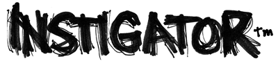 Black and white graphic of the Surly Instigator bike logo