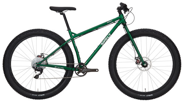 Surly Krampus bike - green - right side view with white background
